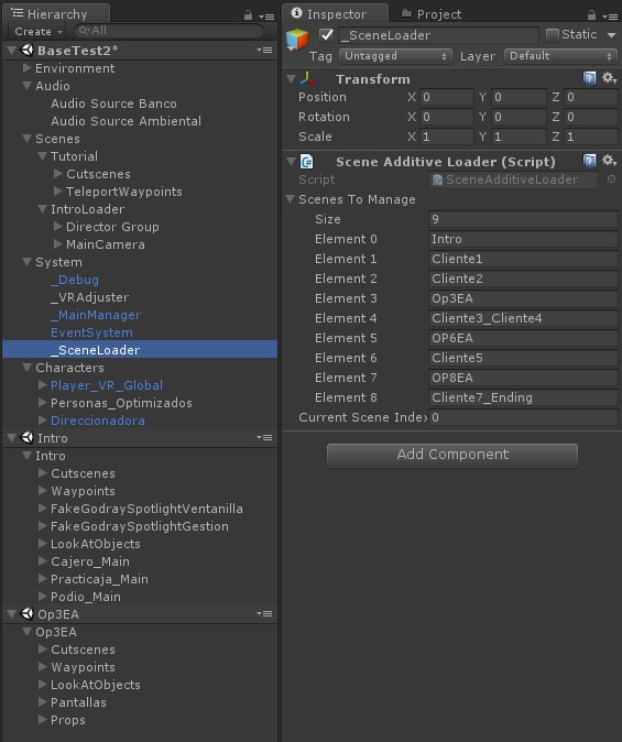 Additive scene loader