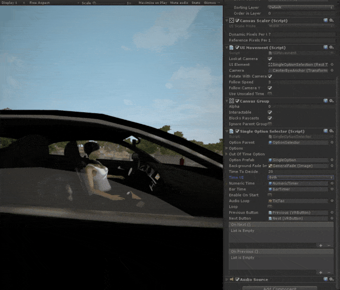 Single option selector